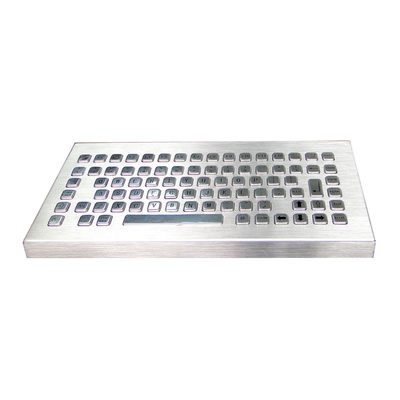 Industrial Desktop Waterproof Vandalproof Stainless Steel Metal Keyboard with 12 Function Keys
