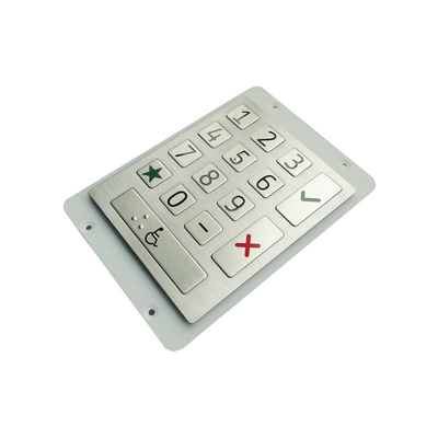 Panelmount Rugged Vandal-proof Waterproof 15 Flat Keys Door Access Control Numeric Keypad