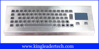 64 Keys Industrial Desktop Keyboard , Metal Keyboard With Touchpad