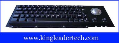 Cherry Key Swithc Kiosk Black Metal Keyboard With Trackball In Good Tactile