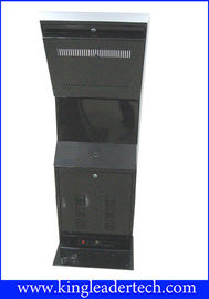 LCD Display Floor Standing Touch Screen Kiosk Durable Steel Enclosure Self Service Kiosk
