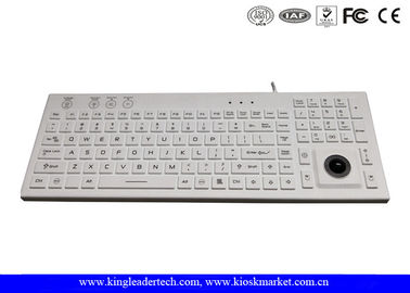 IP68 106 Keys Waterproof Silicone Keyboard Built In Trackball And Backlight