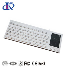 Waterproof Backlit Silicone Keyboard 2- In -1 Touchpad Number Pad USB PS/2 Interface