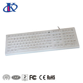 IP68 Washable Silicone Keyboard With Or Without Backlit Keys In White Or Black Color
