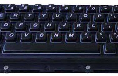 Custom Dust-Proof Black Metal Keyboard 63 Keys With Panel Mount