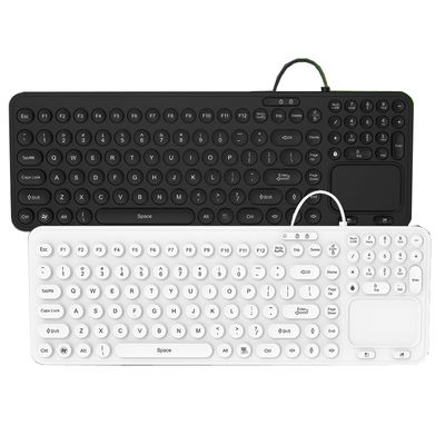 IP68 Washable Military Medical Industrial Backlit Keyboard With Function Keys,Numerica Keypad And Touchpad