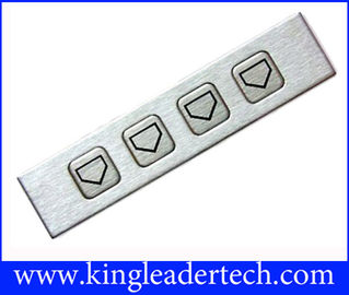 Steel Rugged Industrial Numeric Keypad Metal Number Keypad Functional With 4 Keys