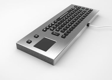 64 Keys Stainless Steel Industrial Desktop Keyboard With Touchpad Backlight