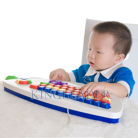 Spill-proof and washable children color keyboard with oversize keys K-800