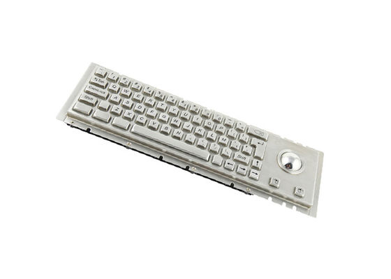 Water-proof Vandal-proof Panel-mount Industrial Keyboard With Cherry Keyswitch and Trackball