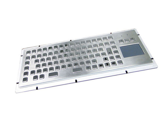 Rear Mounting Industrial Keyboard 20mA SUS304 With Trackball Mouse Trackpad