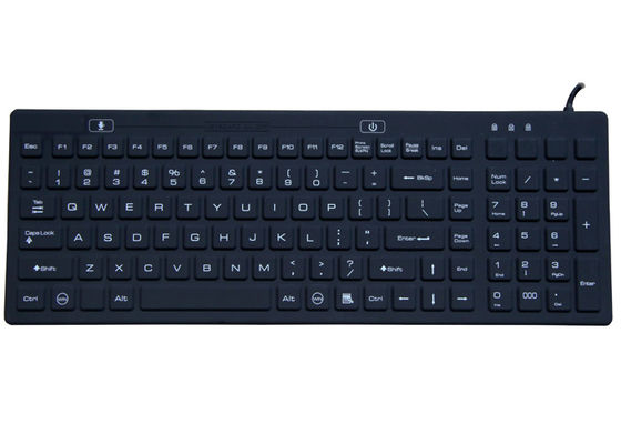 106 Keys Waterproof Medical Keyboard USB PS2 With Full Number Function Keys