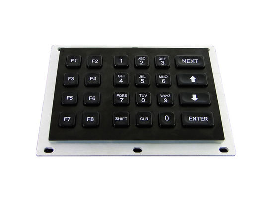 Electroplated Black Industrial Numeric Keypad 6x4 Matrix Keys IP65 NEMA4X