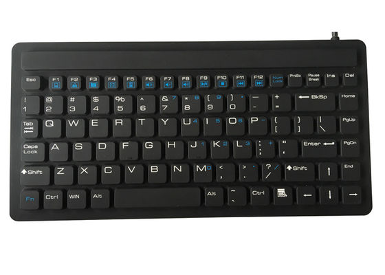 87 Keys Silicone USB PS/2 Medical Keyboard IP68 Waterproof FCC