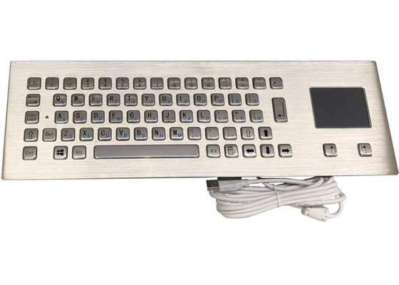 Stainless Steel Industrial Keyboard With Touchpad For Machines