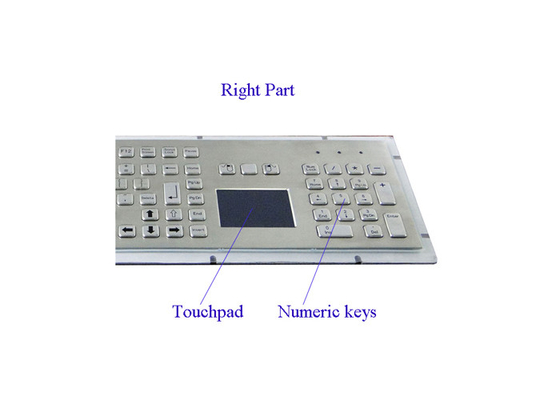 20mA Rugged Industrial Keyboard Powder Coated 103 Keys With Full Keys