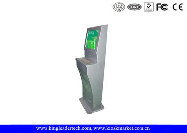 Self Service Interactive Touch Screen Kiosk With Rugged Metal Keyboard