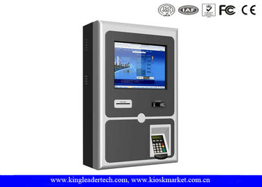 17 Inch Wall Mount Kiosk With Thermal Receipt Printer , PIN Pad And Card Reader