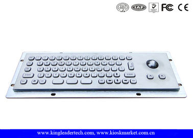 IP65 Rated Compact Small Kiosk Panel Mount Keyboard With Optical Trackball