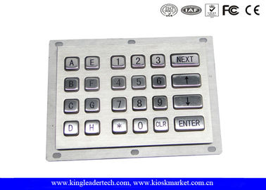 24 Metal Keys Industrial Numeric Keypad Vandal Proof For Kiosk Gas Stations