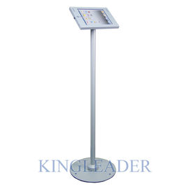 Stylish Free Standing iPad Security Kiosk Stand Enclosure With Round Base