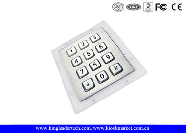 Stainless Steel Industrial Numeric Keypad Vandal High Resistance For Access Control System