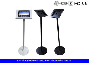 Full Metal Steel Ipad Stand Kiosk , Security Floor Standing Kiosk Enclosure