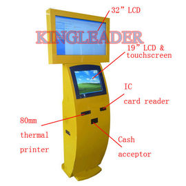 TFT LCD Touch Screen Kiosk For Airport Office Building With Camera Card Reader Thermal Printer